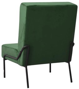 Cadeira de descanso 65x79x87 cm veludo verde-escuro