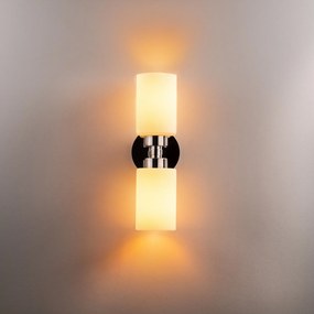 Aplique de Parede Balcova – Prateado – Diâmetro 11 cm x Altura 43 cm