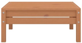 4 pcs conjunto lounge de jardim pinho maciço castanho mel