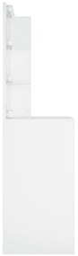 Toucador com LEDs 60x40x140 cm branco