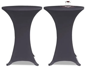 Capa extensível para mesa 2 pcs 60 cm antracite