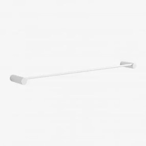 Toalheiro De Parede Com Barra Para Banheiro Em Aço Inox (↔︎60 Cm) Devon Branco - Sklum