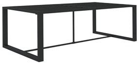 5 pcs conjunto lounge jardim com almofadões alumínio antracite