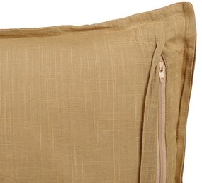 Conjunto de 2 almofadas decorativas amarelo mostarda 45 x 45 cm SUBULATA Beliani