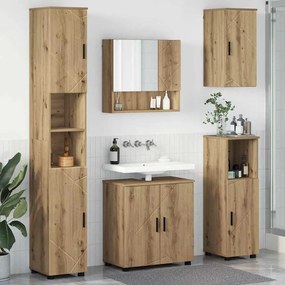 vidaXL Conjunto de Móveis para Banheiro 5 pcs carvalho artisiano