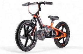 Bicicleta de equilíbrio elétrica de 24 volts com rodas de 16 polegadas, motor elétrico Laranja
