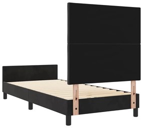 Estrutura de Cama vidaXL Preta 90x200 cm Veludo