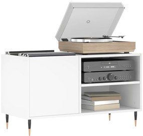 Armário para discos 85x38x48 cm derivados de madeira branco