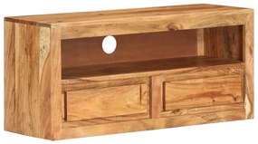 vidaXL Móvel de TV 88x30x40 cm madeira de acácia maciça