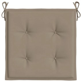 Almofadões p/ cadeiras de jardim 6 pcs oxford cinza-acastanhado