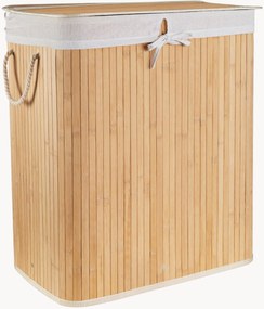 Cesto para roupa suja em bambu com 2 compartimentos Ross