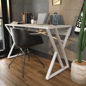 Secretária de Estudo Gyza - Branco - 120x60x75 cm