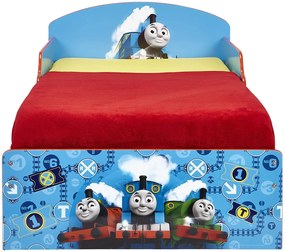 CAMA INFANTIL THOMAS & FRINDS COM COLCHÃO E ALMOFADA 59,x77x142 cm AZUL