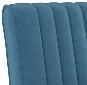 Cadeirão veludo azul