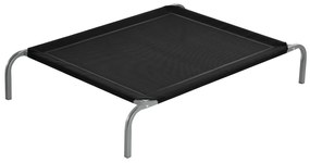 PawHut Cama Elevada para Animais de Estimação Cama para Cães e Gatos Desmontável Tecido Textilene Exterior Jardim Terraço 110x75x20 cm Preto | Aosom Portugal