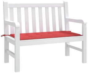 Almofadão p/ banco de jardim 120x50x4cm tecido oxford vermelho