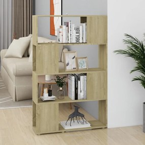 vidaXL Estante/divisória 80x24x124,5 cm contraplacado carvalho sonoma