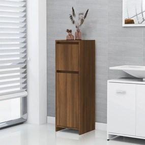 vidaXL Armário WC 30x30x95 cm derivados de madeira carvalho castanho