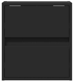 Móvel de parede para TV com luzes LED 41x31x45 cm preto