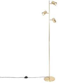 Candeeiro de pé moderno latão 3 luzes - Jeana Moderno
