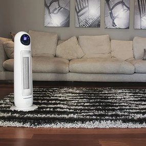 Aquecedor banho cerâmico Ready Warm 10100 Smart Ceramic. Vertical, Digital, 2000 W, Termóstato ajustável, proteção contra sobreaquecimento e anti-qued