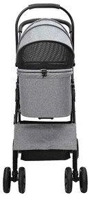 Carrinho de Pet Dobrável Cinzeto 81 x 47 x 99 cm Tecido Oxford