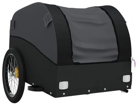 Reboque para bicicleta 30 kg ferro preto