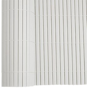 Cerca de jardim dupla face branco 1,8x5 m PVC