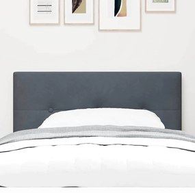 Cabeceira vidaXL Botão Matelassado Cinza Escuro 100 cm Veludo