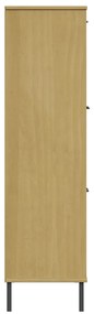 Estante c/ pernas metal 95x35x128,5 cm madeira OSLO castanho