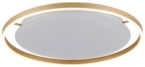 Candeeiro de teto em latão 60 cm com LED regulável em 3 níveis - Zlatan Moderno