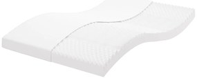 Colchão de espuma 120x200 cm 7 zonas dureza 20 ILD branco