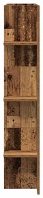Armário de TV Montado na Parede Madeira Velha 152x22x113 cm