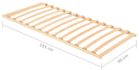 Estrado de ripas com 13 ripas 90x200 cm