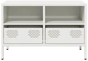 Móvel de TV 68x39x43,5 cm aço laminado a frio branco