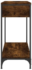 Mesa consola 75x34,5x75 cm derivados de madeira carvalho fumado