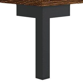 Mesa de cabeceira 2 pcs derivados de madeira carvalho castanho