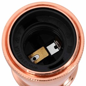 Casquilhos de lâmpadas 2 pcs rosa dourado E27