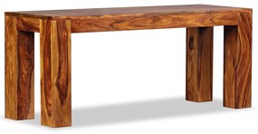 244352 vidaXL Banco em madeira de sheesham maciça 110x35x45 cm