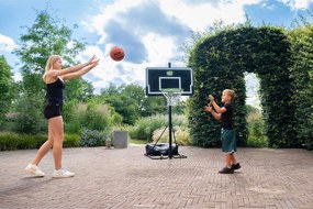 Cesto de basquetebol NovaStar com altura ajustável em 10 alturas preto