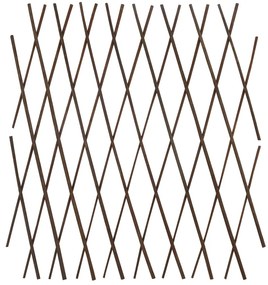 Cercas em treliça salgueiro 5 pcs 180x60 cm