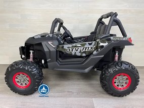 Carro elétrico para crianças Todo terreno Buggy UTV 4x4 MP4 12V 2 Lugares Verde Camuflado