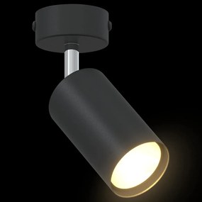Foco de Teto 1 Via Ajustável Preto GU10
