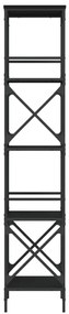 Estante c/ 5 prateleiras 59x35x171 cm derivados madeira preto
