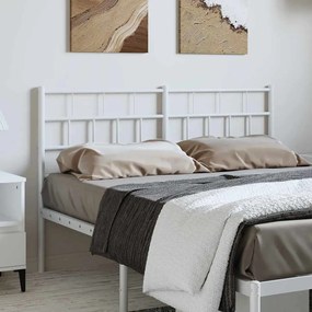 Cabeceira de cama 135 cm metal branco