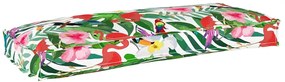 vidaXL Almofada para palete Floresta Tropical 100x40x8 cm, Tecido Oxford