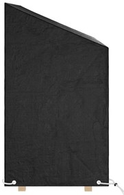 Capas p/ banco jardim 2 pcs 8 ilhós 130x70x70/88 cm polietileno