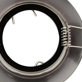 Luminárias Embutidas 24 pcs Redondas GU10 Latão Ø90 mm Aço