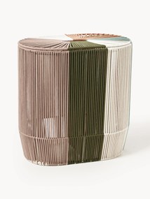 Cesto duplo para roupa suja em corda tecido à mão Gabe
