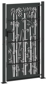 Portão de Jardim Preto 105 x 175 cm Aço com Revestimento em Pó